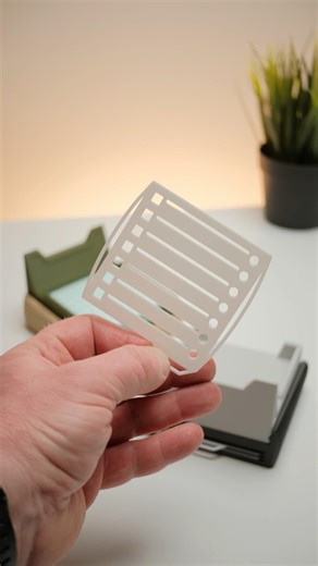 I designed sticky note holder with secret 🤫 compartment and integrated storage for stencils