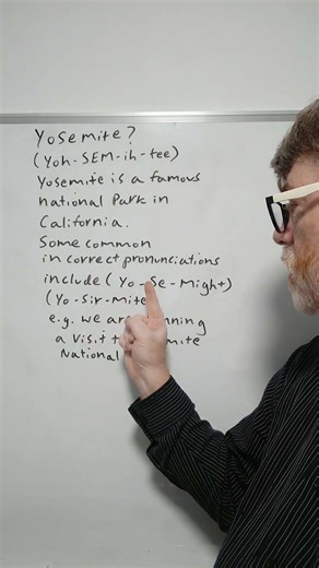 Do You Mispronounce the Word Yosemite? Many Do - English Tutor Nick P