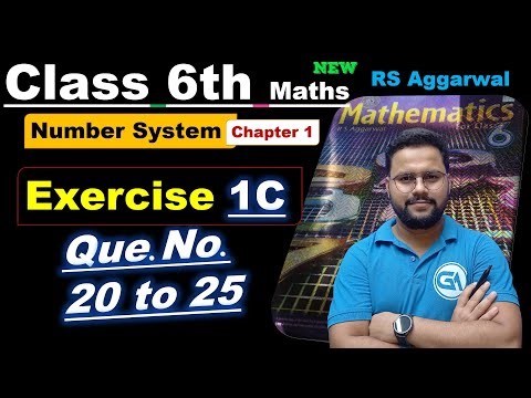 Class 6 Maths | RS Aggarwal | Chapter 1: Number System | Exercise 1C (Q20 to Q25) – Word Problems