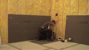 Step-by-step installation video for the wedi Fundo Ligno 3/4" pre-slopped shower base that is \u00100 internally waterproof and moldproof, featuring Bryan Baeumler! | wedi North-America