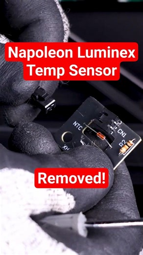 Luminex Temp Sensor—Correct Removal #WST #wolfsteeltech #electricfireplace
