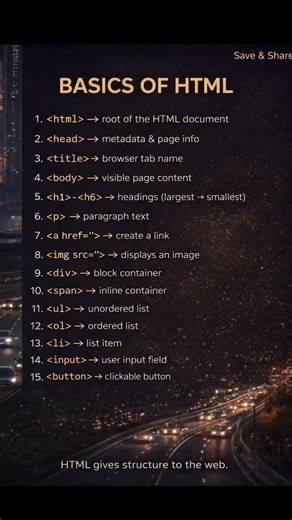 Start your tech journey with HTML 🧑‍💻 #html #tech #coding #2026 ‪@zaiotech‬