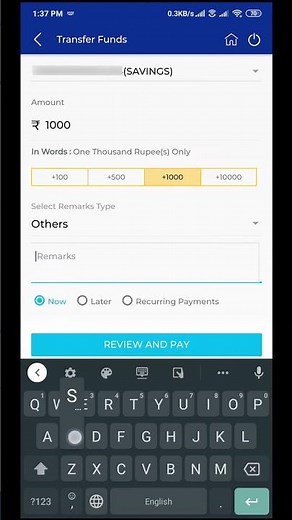 IOB Self account transfer | IOB New Mobile Banking App