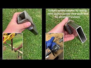 Posts - Layout, Auguring Holes and Driving Anchors for SWD Exclusion Netting