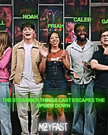 Stranger Things Cast Escape the Upside Down 💀🔥 #shorts #strangerthings #firtana