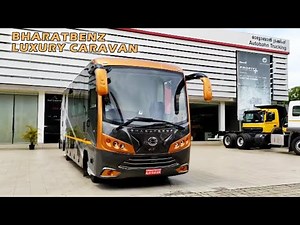 2021 BharatBenz Luxury Caravan Built on BharatBenz 1017 Bus Chassis, recliner seat, high-tech toilet