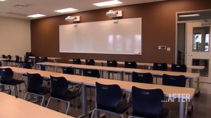 Check it out! President Khoury takes a whirlwind tour through the brand new Collaborative Learning Center at Unity College. | Unity Environmental University