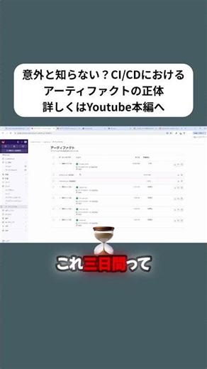 【GitLab CI/CD】アーティファクトとは？デモで解説 #shorts #k8s