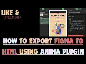 How to Export Figma to HTML Using Anima Plugin