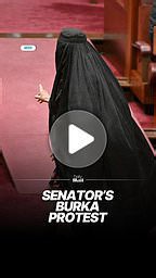 Right-wing Australian politician wears a burka to the senate