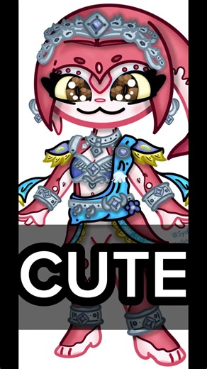 Drawing Mipha from BotW!😊💖 #art #arts #artist #draw #draws #drawing #zelda #botw #breathofthewild