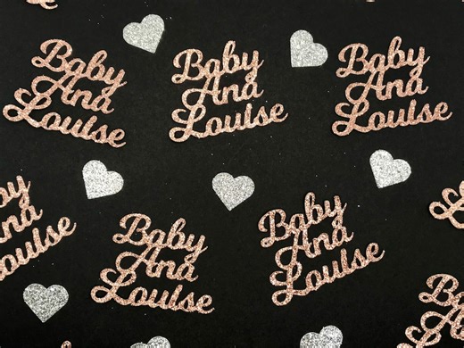 Personalized Baby Confetti, Custom Text for Shower & Reveal - Etsy