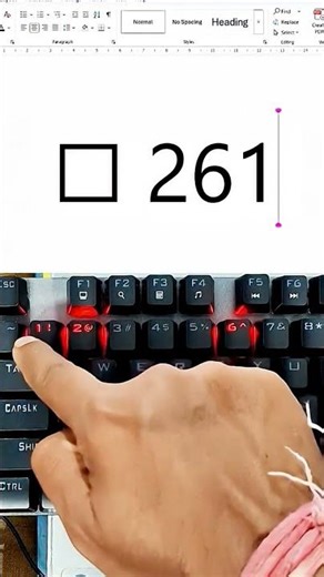 ☑️ Insert Checkboxes in MS Word with ONE Keyboard Shortcut 😱 (Empty, ✔️, ❌) #keyboard #tricks #tips