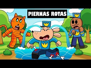 DOG MAN BROKE HIS LEG ON ROBLOX... (The Adventures of Dog Man)