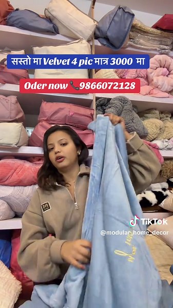 Velvet 4 pic set available #fyp #foryou #bedcoverset #bedcover #tannaset