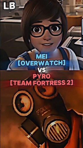 Mei VS Pyro #shorts #overwatch2 #vs #teamfortress2 #videogames