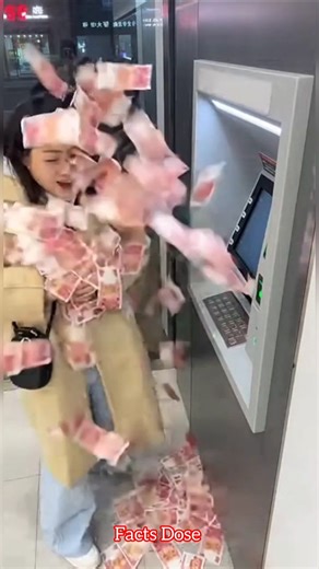 ATM machine started dispensing notes