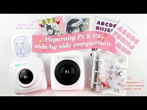 PAPERANG REVIEW Thermal Printer and Print Quality | P1 & P2 side by side comparison | MUST WATCH