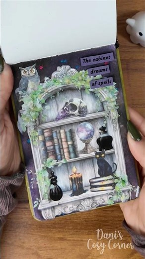 ASMR Magic Scrapbook | The cabinet dreams of spells 🔮#asmr #spells #witchcraft #scrapbooking #dream