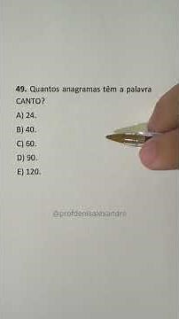 Anagramas CANTO | Sem letras repetidas