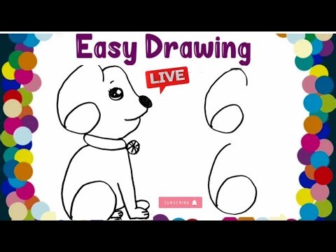 How to draw pictures using numbers || number Drawing easy step by step #live #kids #drawing