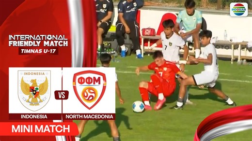 Indonesia vs North Macedonia - Mini Match | International Friendly Match Timnas U-17