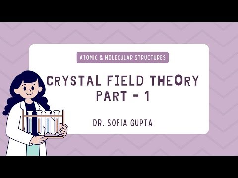 Crystal Field Theory (CFT) Part-1 | Atomic and Molecular Structures| Dr. Sofia Gupta