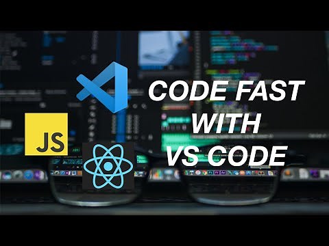 How to write Javascript and React with VS Code FASTER! (using code snippets)
