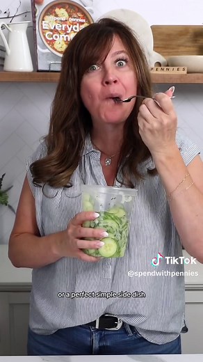 The easiest cucumber onion salad recipe you will ever make!💚😍 Ingredients 2 English cucumber ½ sweet white onion 2 tablespoons fresh chopped dill salt and pepper to taste Marinade ⅓ cup white vinegar or cider vinegar 2 tablespoons vegetable oil or light olive oil 2 tablespoons water 2 teaspoons granulated sugar https://www.spendwithpennies.com/cucumber-onion-salad/ #salad #saladrecipe #cucumbersalad #cucumber #easyrecipe #quickrecipes #recipe