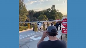 Plane removed after making emergency landing on California highway