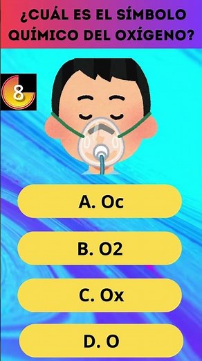 What is the chemical symbol for oxygen?