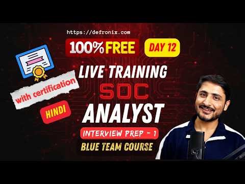 Class 12 | MITM & DDOS For SOC L1 - SOC Analyst Job Ready Free Course (Hindi)
