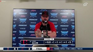 1.5K views · 38 reactions | Logan Allen carried a lot of built-up emotion into this start, and when he struck out Xander Bogaerts to end the 6th inning, he let it all out in a moment of celebration. "I needed that." | FanDuel Sports Network Cleveland | Facebook