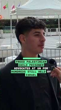 Freed Palestinian Child Prisoner Advocates at UN for Hundreds Still Held by Israel