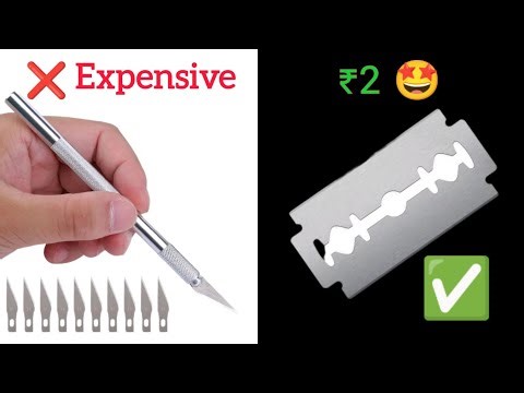 How to make a paper cutter at home 😍 • ghr pe izi hommed triqe se bnae paper cutter • DIY izi cutter