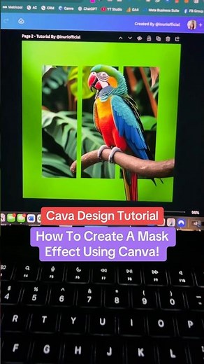 Canva Design Tutorial - How To Mask On Canva & Create An Overlapping Effect 😎