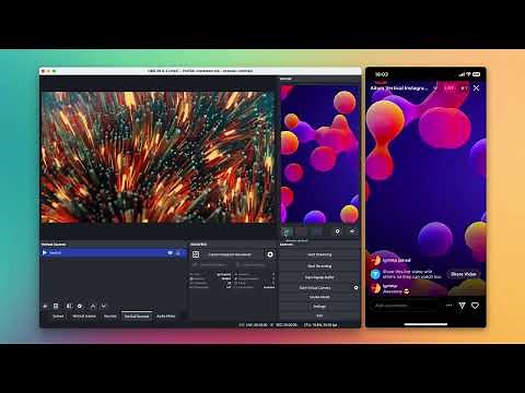 How to use Instafeed Custom OBS Dock for Vertical Instagram RTMP Live Streaming