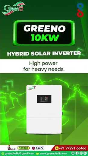Cut Your Electricity Bill by 70% — Greeno Solar Inverter 3KW to 10KW 🔋