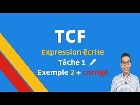 TCF Written Expression Task 1 example 2 with answer key C2 explained