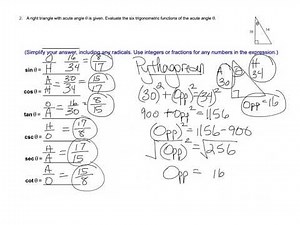 Math 125 Test 4 Review Assignment