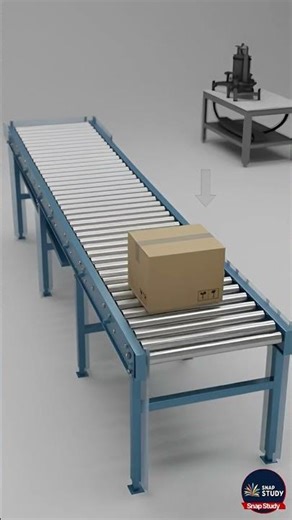 How Does a Roller Conveyor Work Without a Motor? 😲⚙️