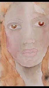 Watercolor face painting step by step #tutorial