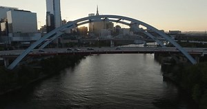 Nashville Bridge Drone Sweep Downtown Stock Footage Video (100% Royalty-free) 1108056993 | Shutterstock