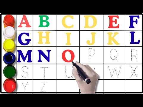 Dotted ABCD | Easy A to Z Tracing for Kids | Learn Letters Writing| A to Z, Kids rhymes | day5 part3