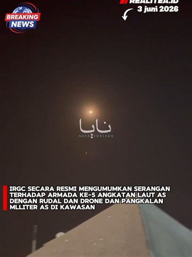 Realitea.id - BERITA TERKINI: Peningkatan serangan dari Iran sebagai tanggapan atas pelanggaran gencatan senjata oleh AS. AS dilaporkan menyerang Pulau Qeshm dengan setidaknya 3 proyektil, dengan setidaknya satu kali mengenai sasaran. Sebagai tanggapan, Iran membalas dengan beberapa drone & rudal, menyerang target berikut: • Pangkalan Udara AS Ali al Salem, Kuwait • Pangkalan militer AS Arifjan, Kuwait • Pangkalan Armada ke-5 Angkatan Laut AS, Bahrain • Target di UEA (sirene) • Kemungkinan siren
