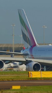 A380 Pilots Check Flight Control Surfaces