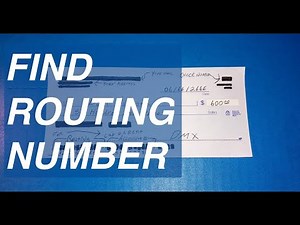 Where do you find the Bank Routing and Account number on a check