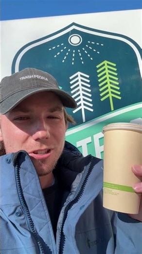 Is his cup actually compostable? Let’s talk about it #compost #chicago #coffee