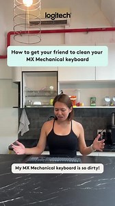 40K views · 21 reactions | WARNING: A helpful friend does not come with the MX Mechanical keyboard. Any attempt to weaponise your incompetence in this manner may result in a strained friendship. Do this at your own risk. Get a brand new clean keyboard here: Lazada: https://bit.ly/4l7cXFL Shopee: https://bit.ly/3ZY9II9 | Logitech | Facebook