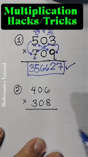 64K views · 303 reactions | Multiplication Hacks/Tricks #fblifestyle | Mathematics Tutorial | Facebook